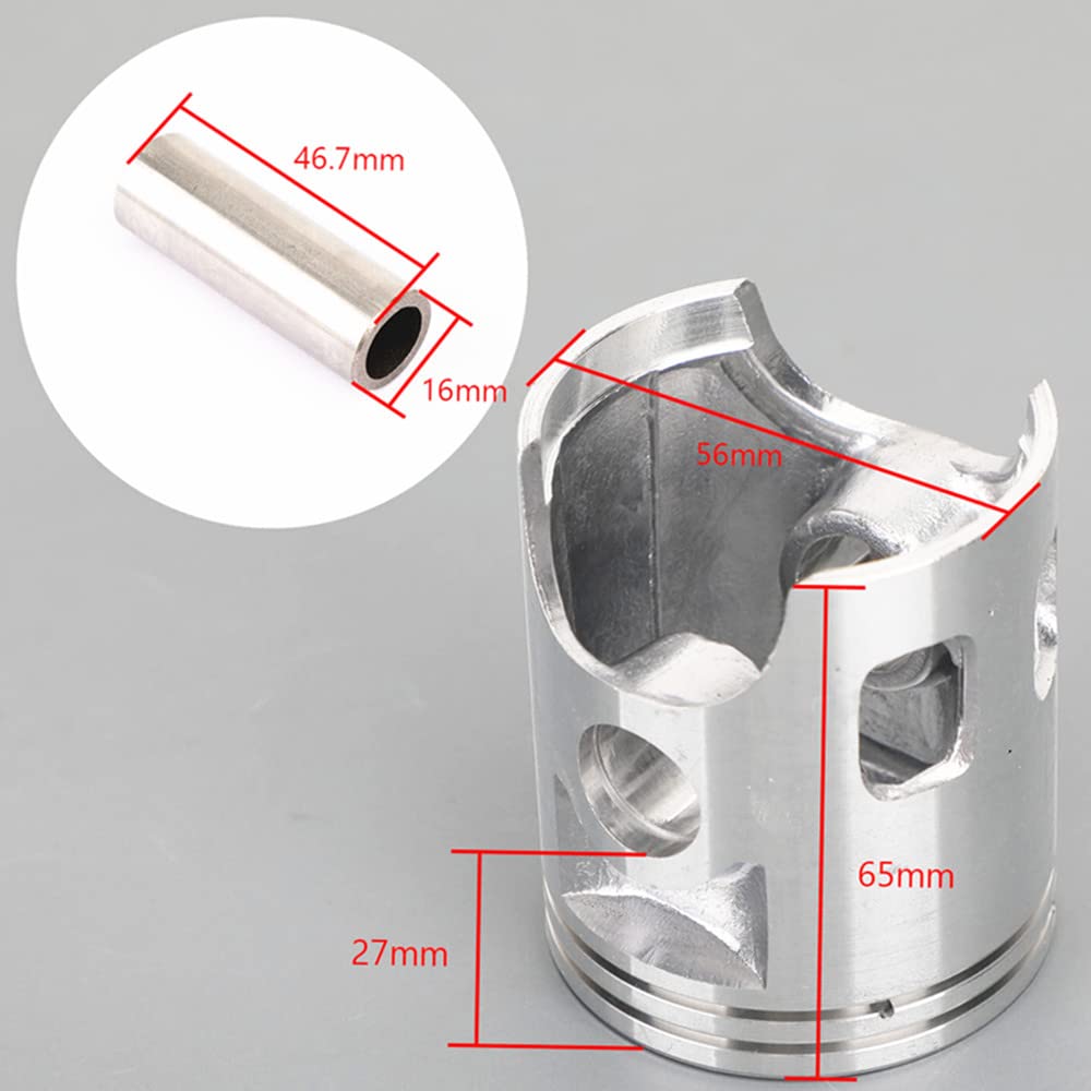 Amazon.com: Piston Kit 56mm Bore Rings Pin Standard size for DT125